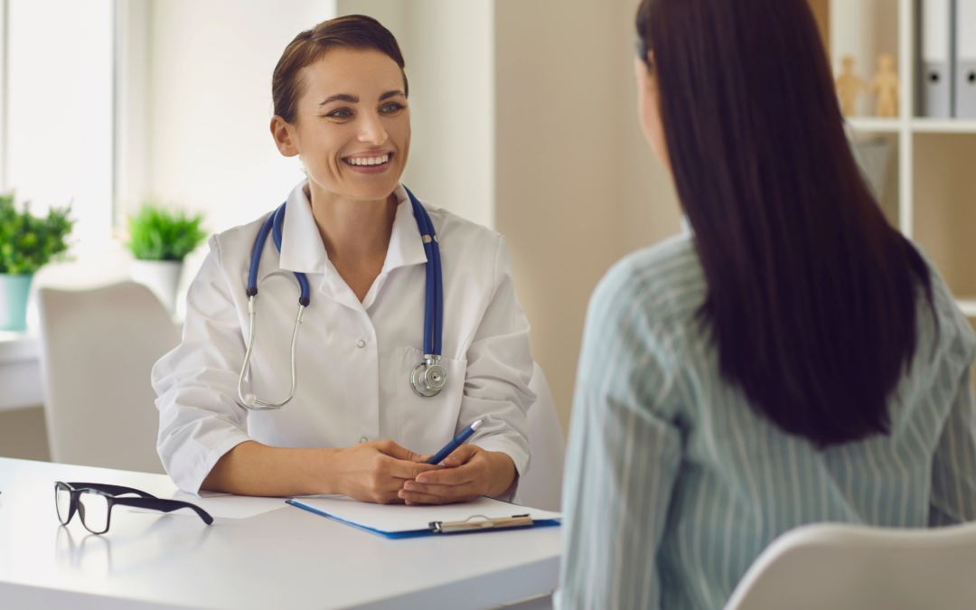 doctor talking to patient about abortion options