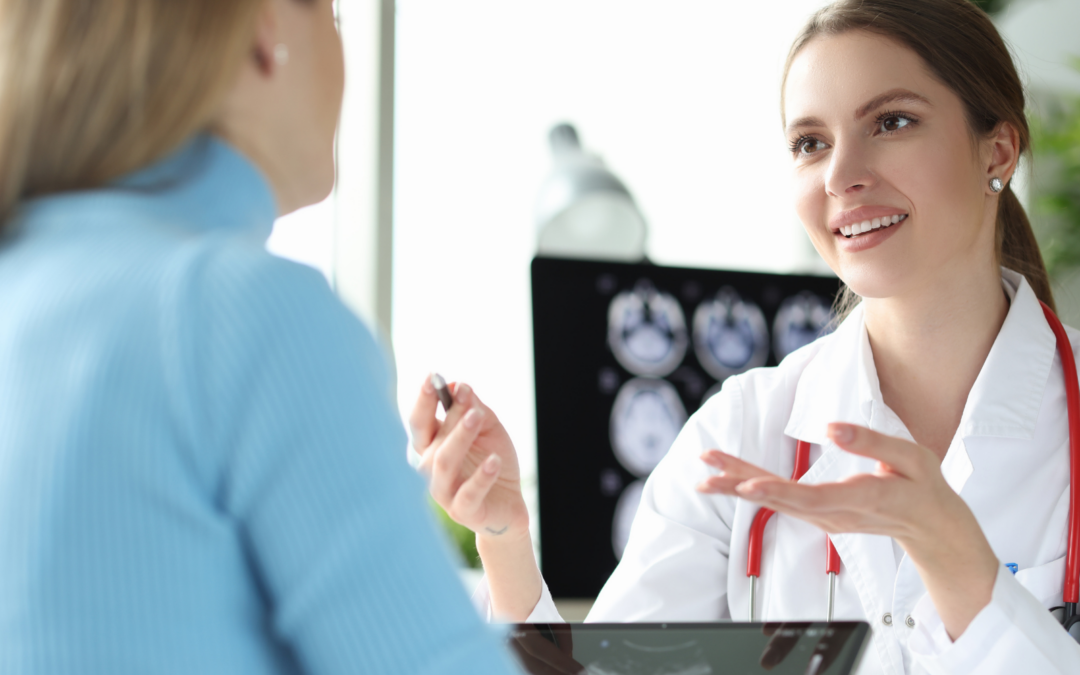 doctor explaining abortion options